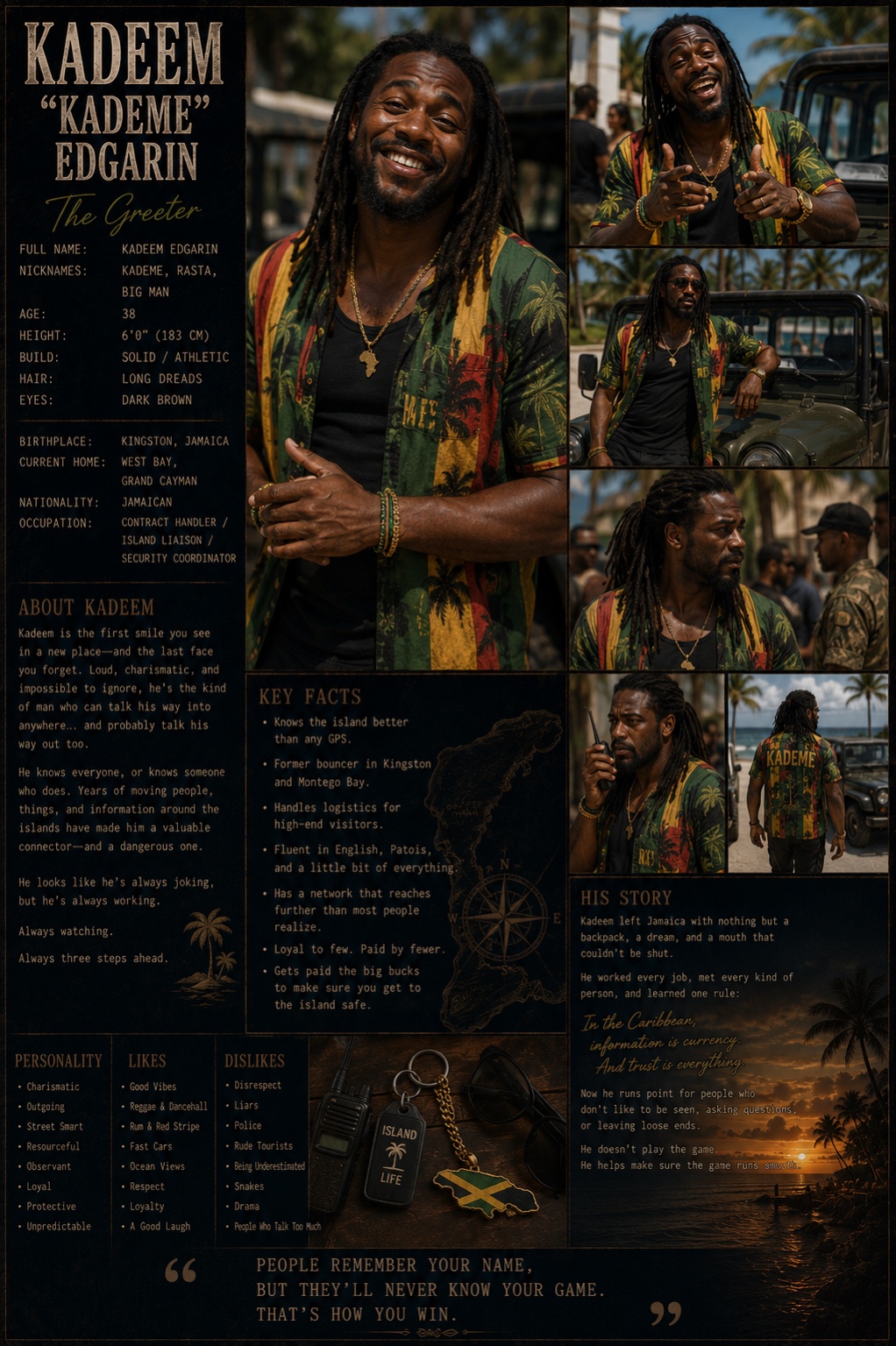 Kadeem Edgarin character card