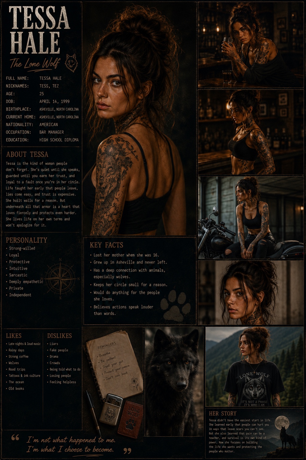 Tessa Hale character card